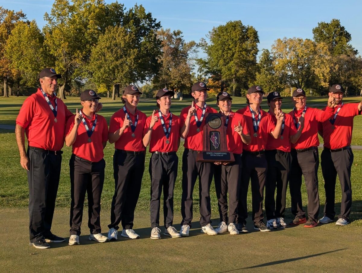 The champion team holding up “number ones” to show their victory. From left to right: Coach Mark Cooper, Freshman James Threadgill, Sophomore Bryer Harris, Junior Colt Bryson, Senior Seth Cooper, Senior Chandler Creeden, Junior Jacob Armstrong, Senior Deklan Gage, Coach Jerry Couch, and Coach Keith Budzowski. 

Photo credit: Julie Threadgill 