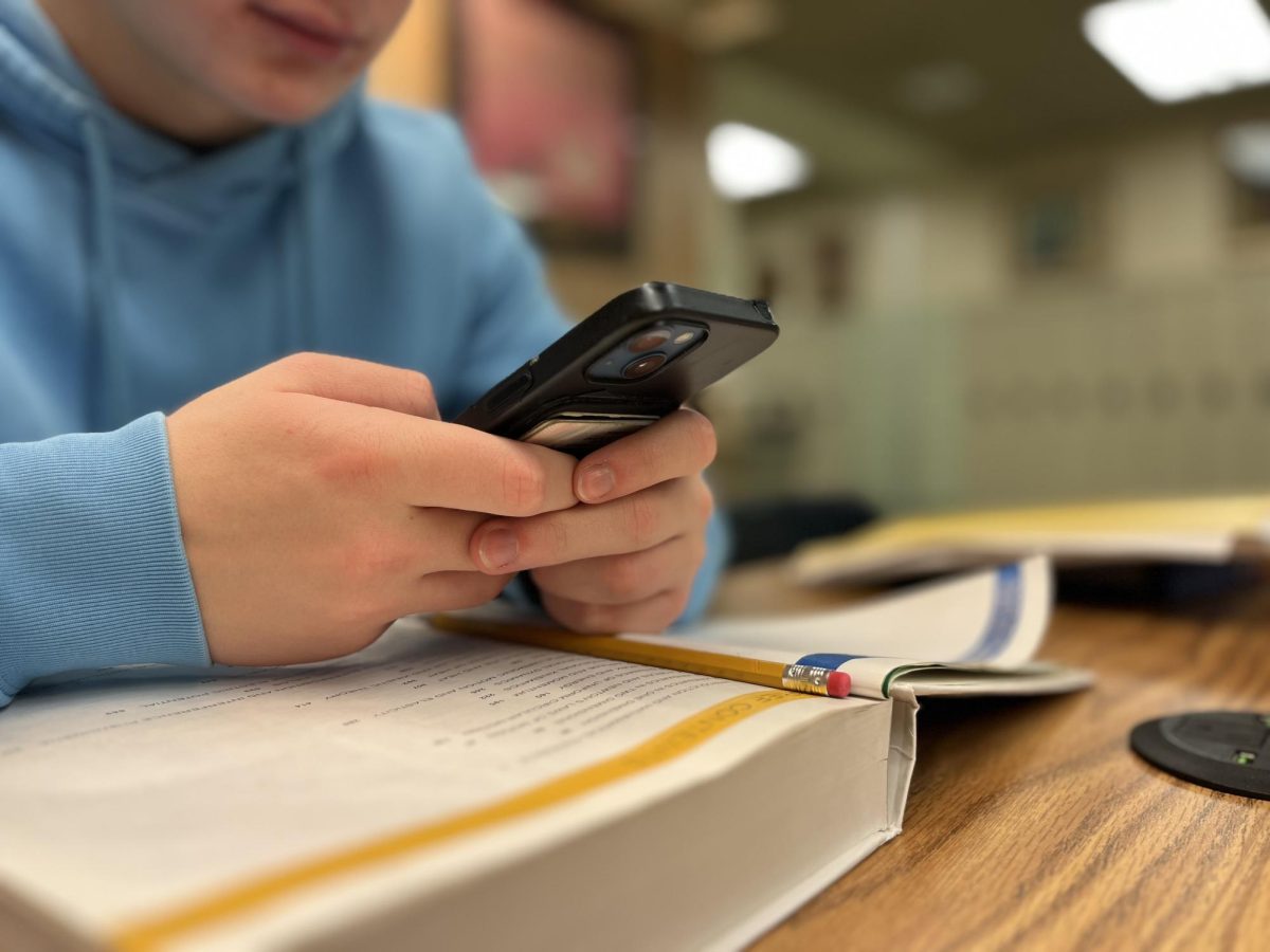 Cell phones can be a distraction from your studies. Sometimes, it may be a good idea to put it down and focus on your work.