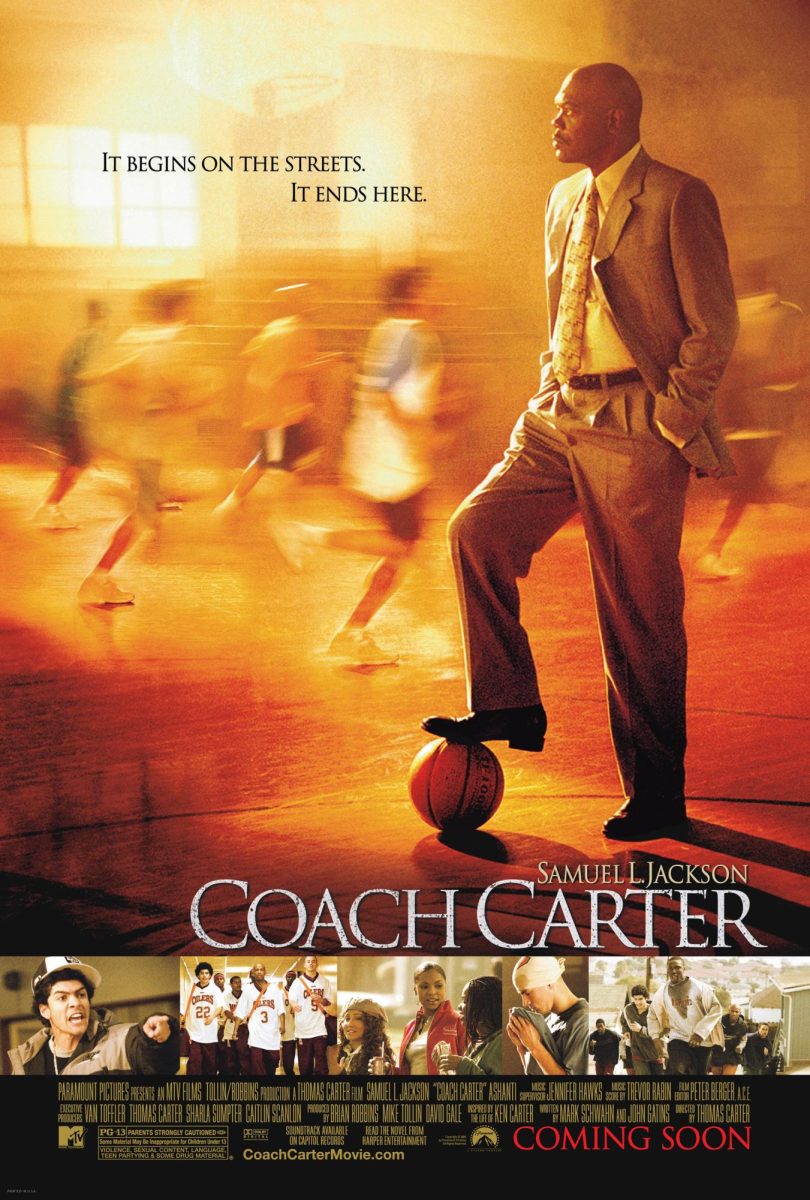 Shown is the main cover image of the movie "Coach Carter".