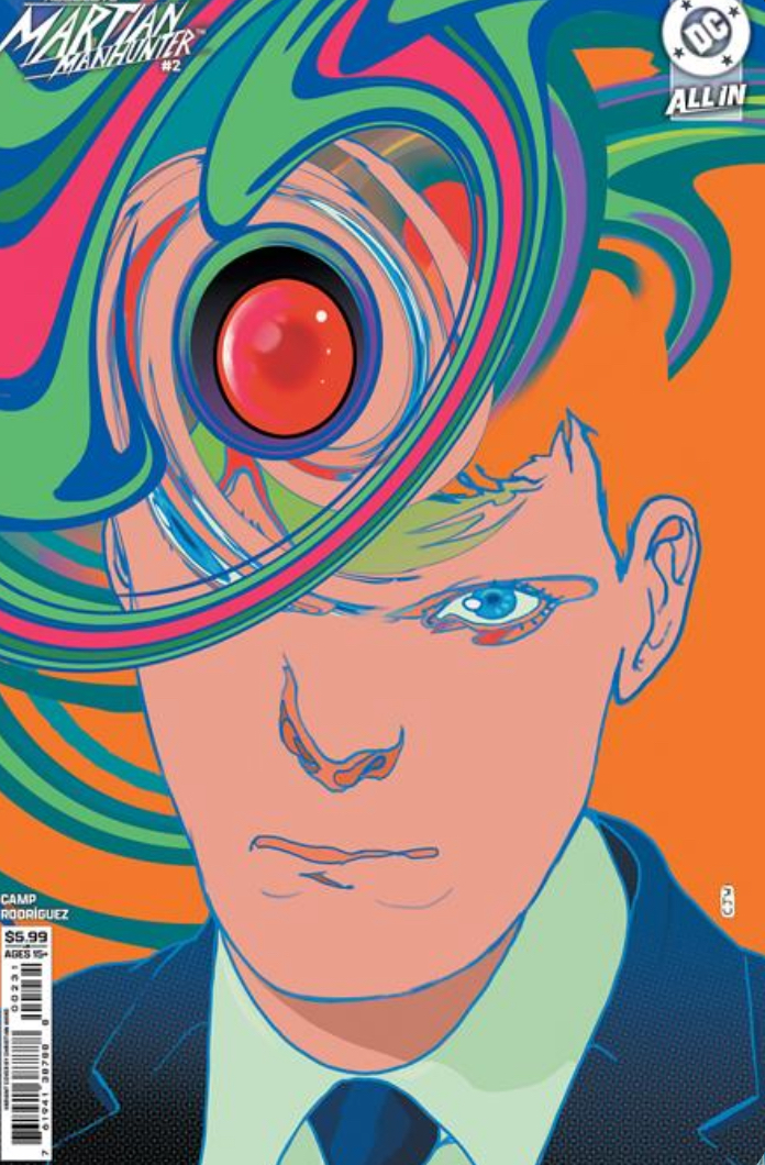 The cover of the second volume of Absolute Martian Manhunter by Deniz Camp, Illustrated by Javier Rodriguez.