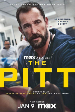 The front cover of the HBO max tv show “The Pitt.”
